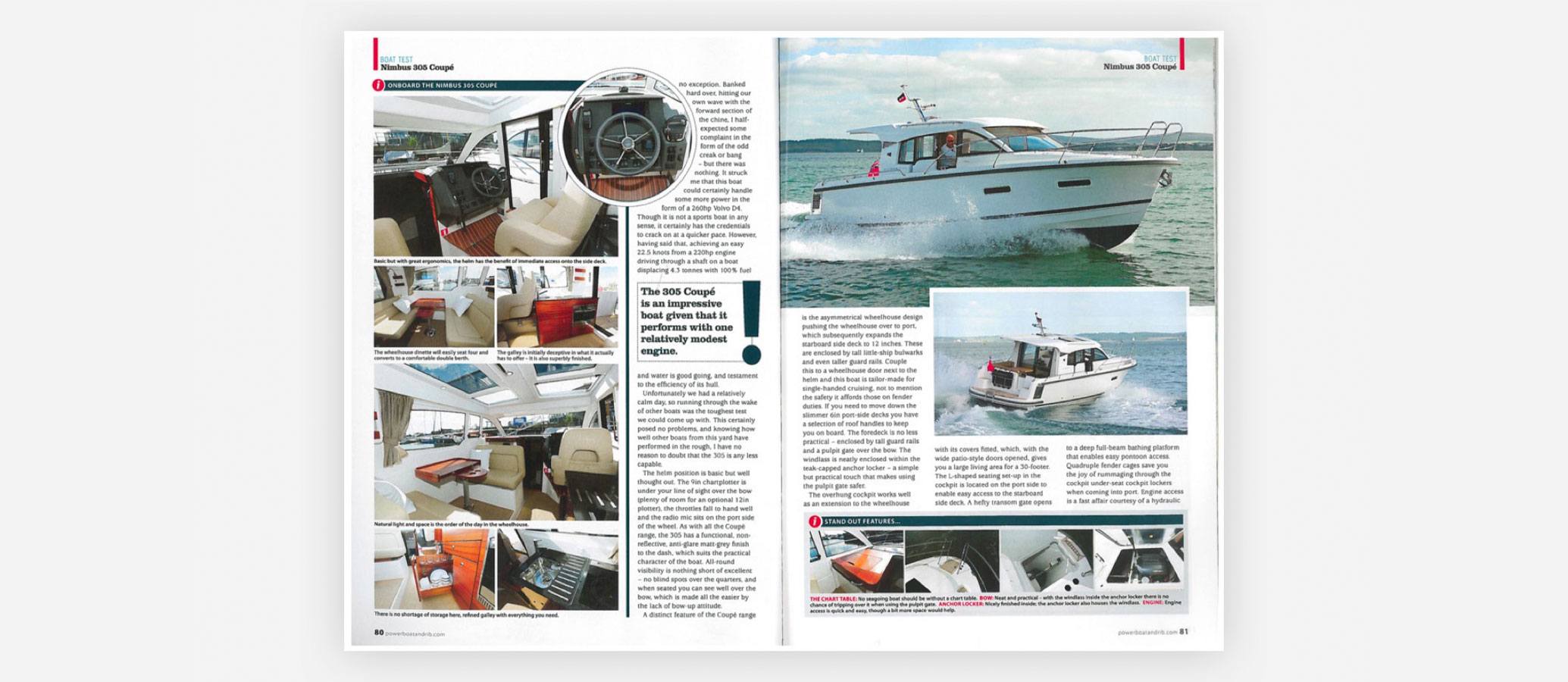 Article in a boat magazine