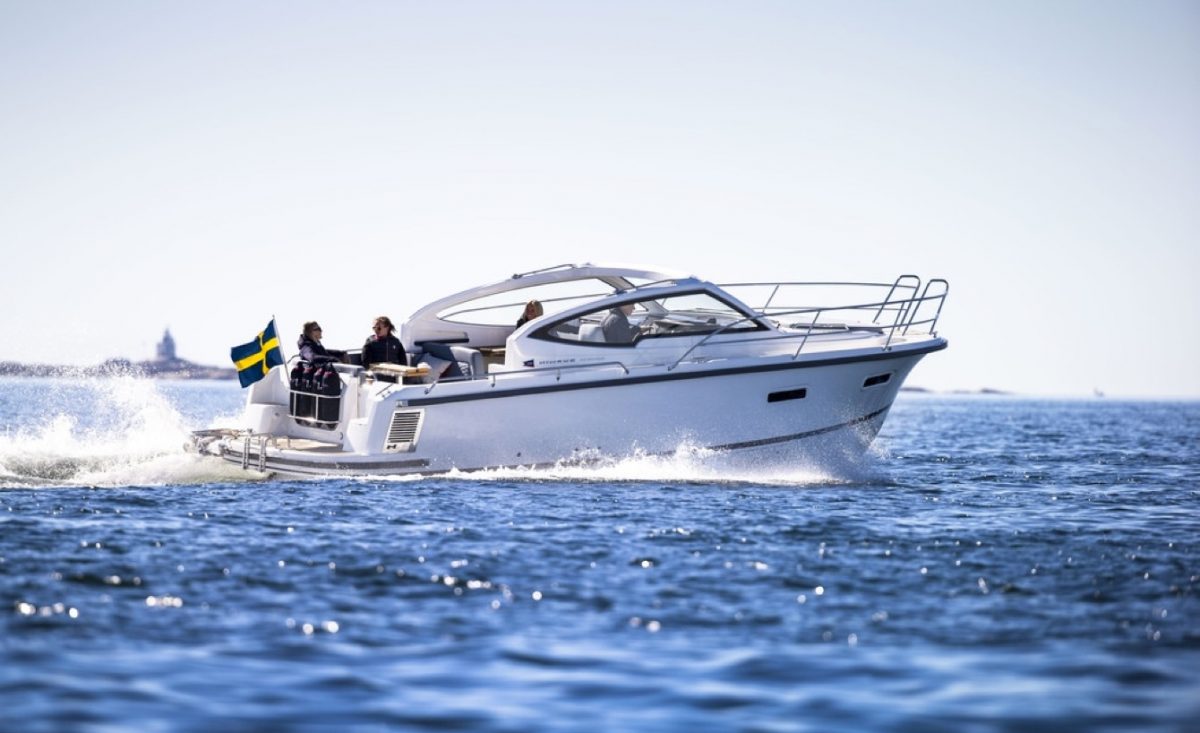 boat in the ocean on a sunny summer day